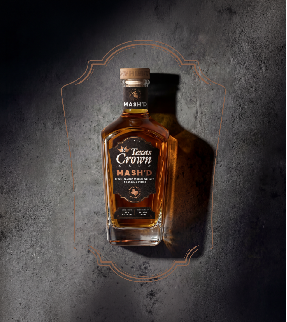 750ml bottle of Texas Crown Club Mash'd Whisky - 86 proof bourbon blend