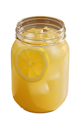 Texas Crown Club Mash'd lemonai'd cocktail in a mason jar